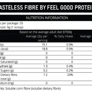 Alternative view of Tasteless Fibre 500g by Feel Good Protein